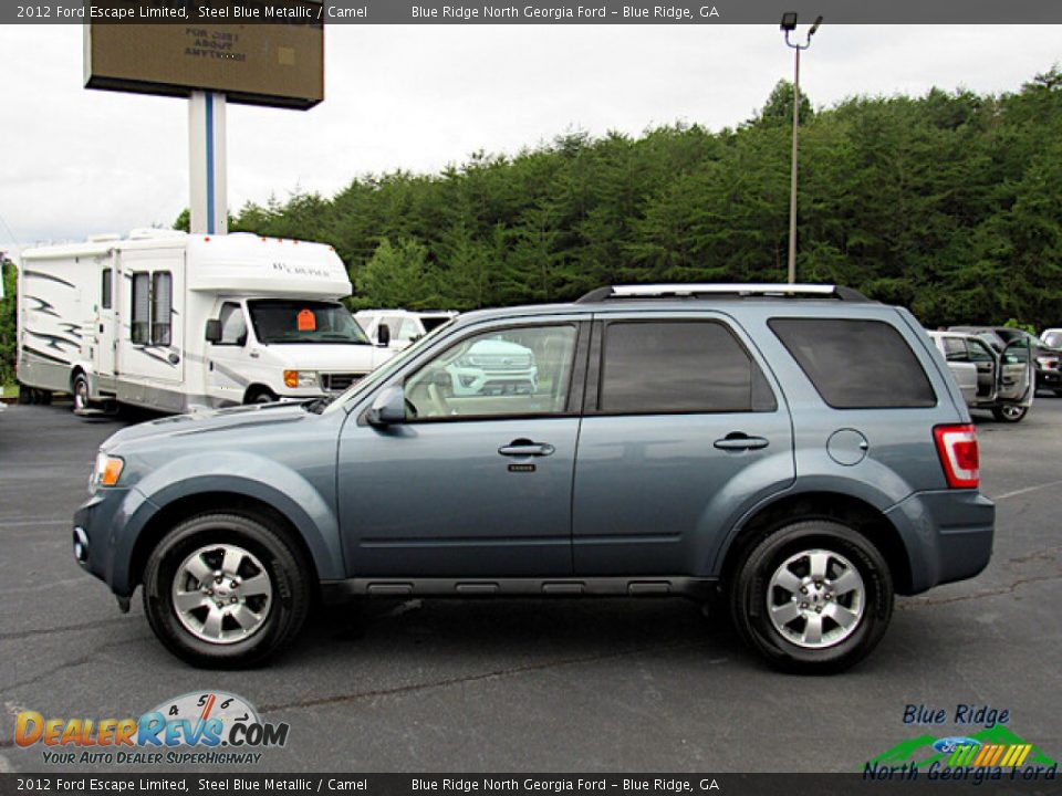 2012 Ford Escape Limited Steel Blue Metallic / Camel Photo #2