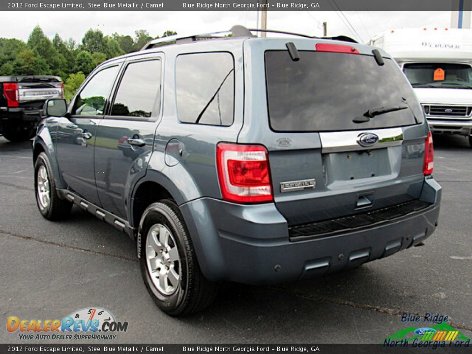 2012 Ford Escape Limited Steel Blue Metallic / Camel Photo #3