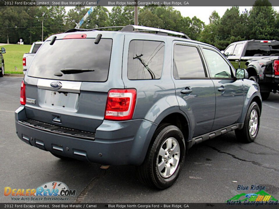 2012 Ford Escape Limited Steel Blue Metallic / Camel Photo #5