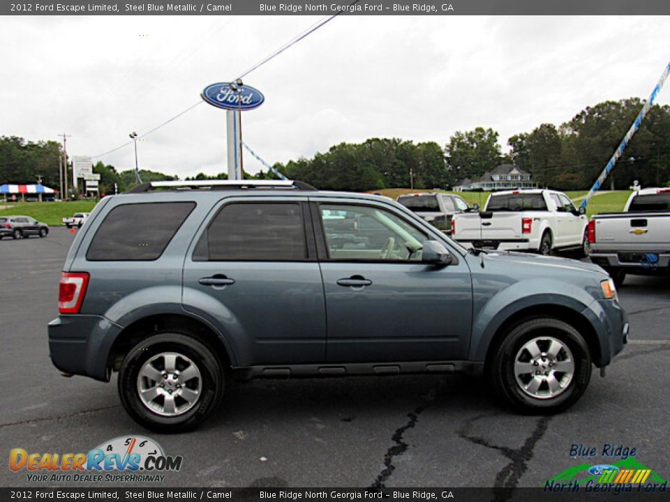 2012 Ford Escape Limited Steel Blue Metallic / Camel Photo #6