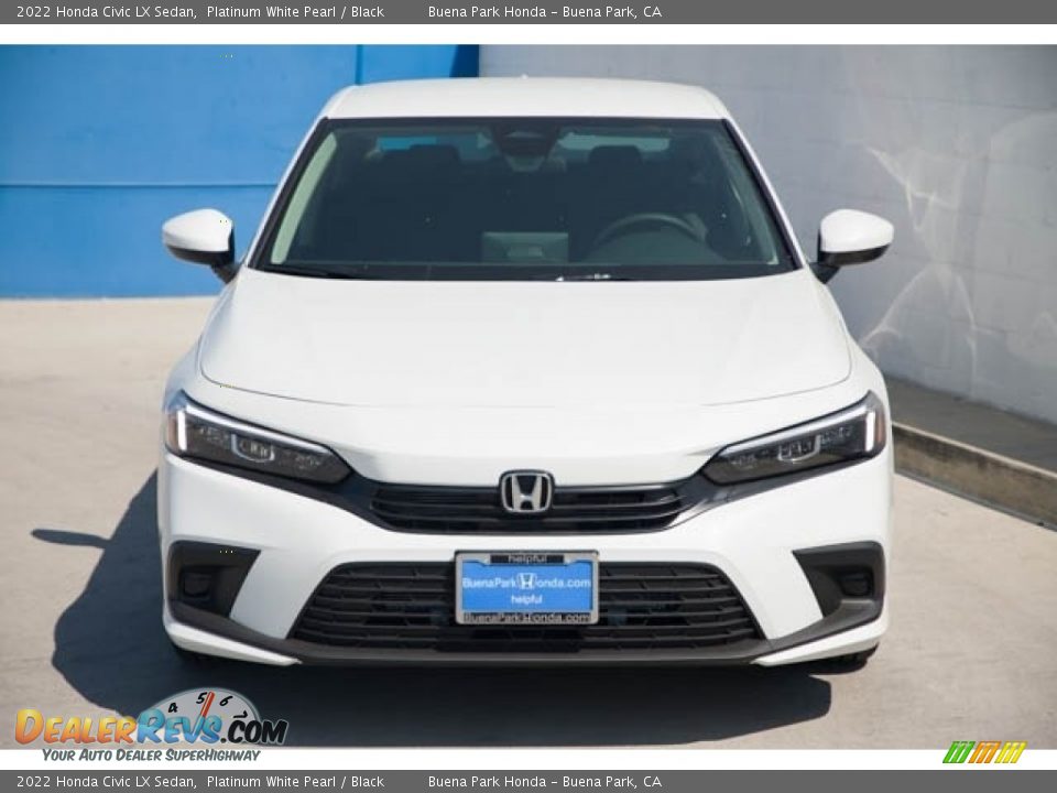 2022 Honda Civic LX Sedan Platinum White Pearl / Black Photo #3