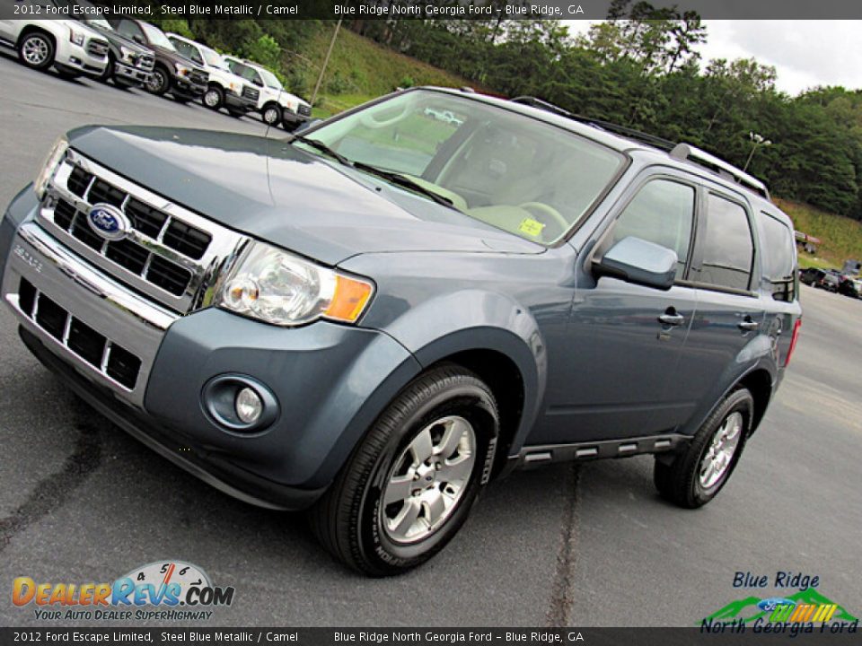 2012 Ford Escape Limited Steel Blue Metallic / Camel Photo #25