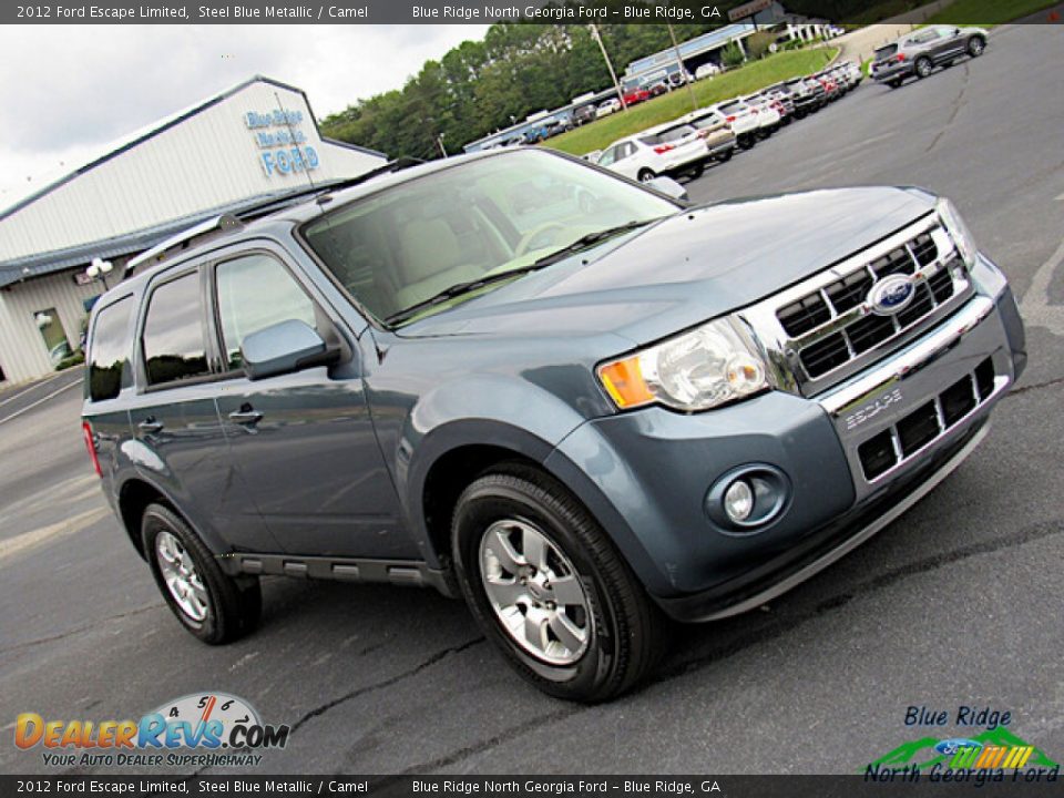 2012 Ford Escape Limited Steel Blue Metallic / Camel Photo #26