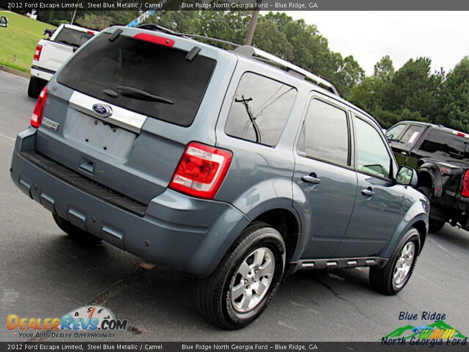 2012 Ford Escape Limited Steel Blue Metallic / Camel Photo #27