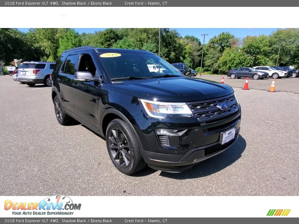 2018 Ford Explorer XLT 4WD Shadow Black / Ebony Black Photo #1