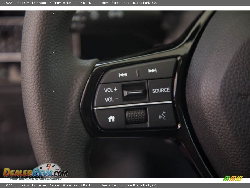 2022 Honda Civic LX Sedan Platinum White Pearl / Black Photo #20
