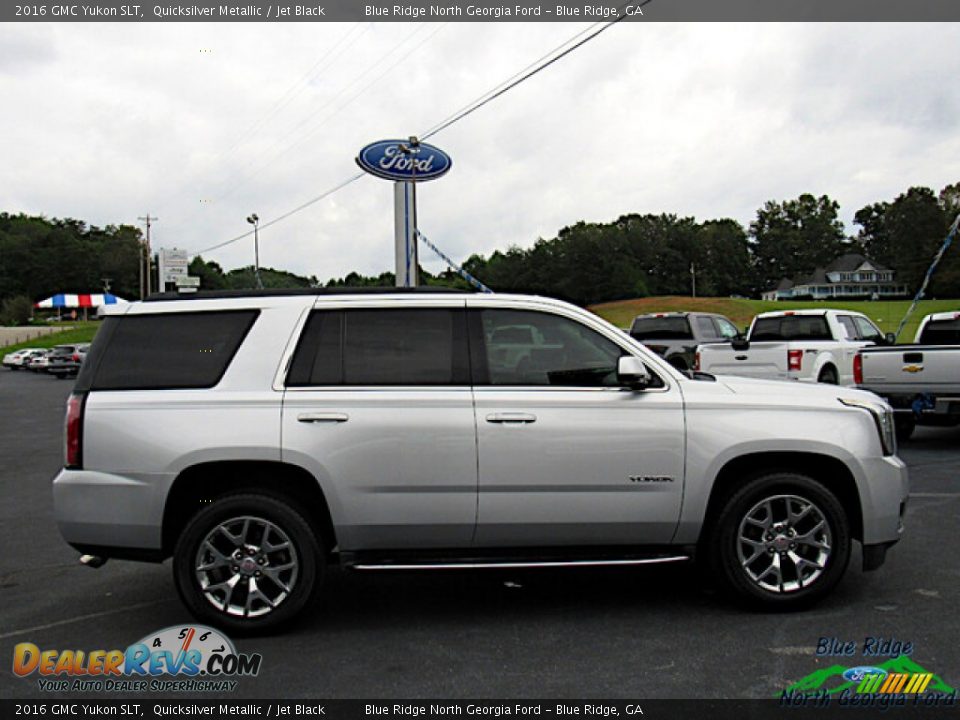 2016 GMC Yukon SLT Quicksilver Metallic / Jet Black Photo #6