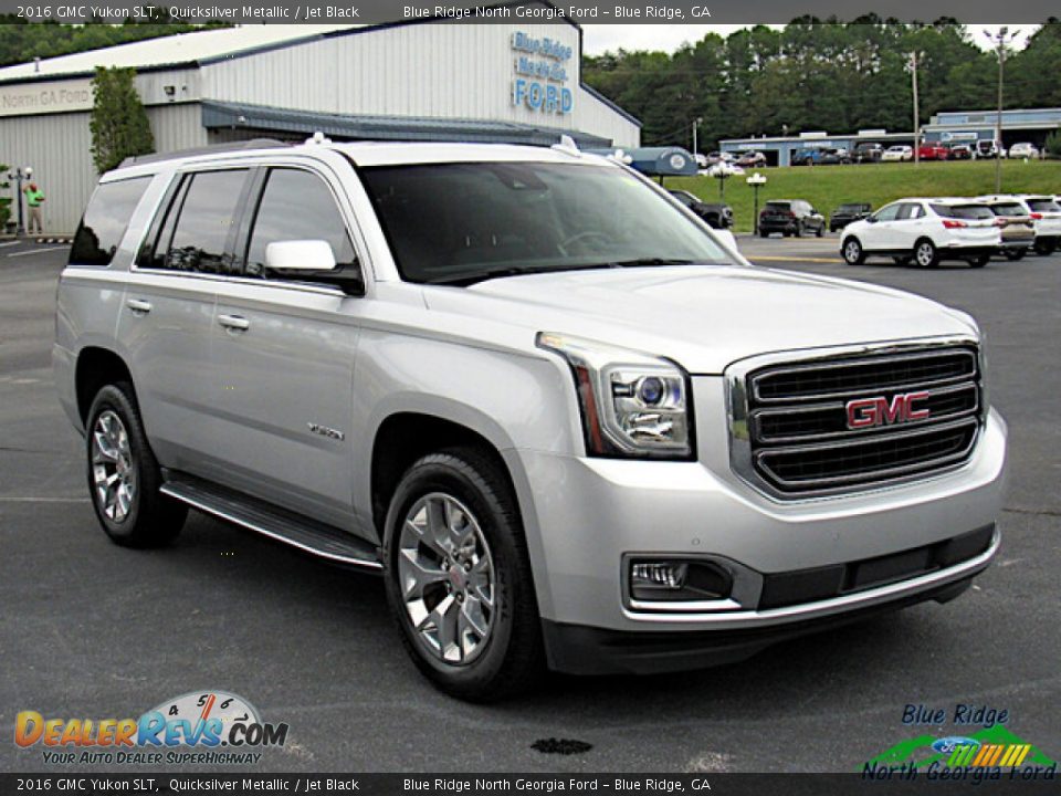 2016 GMC Yukon SLT Quicksilver Metallic / Jet Black Photo #7