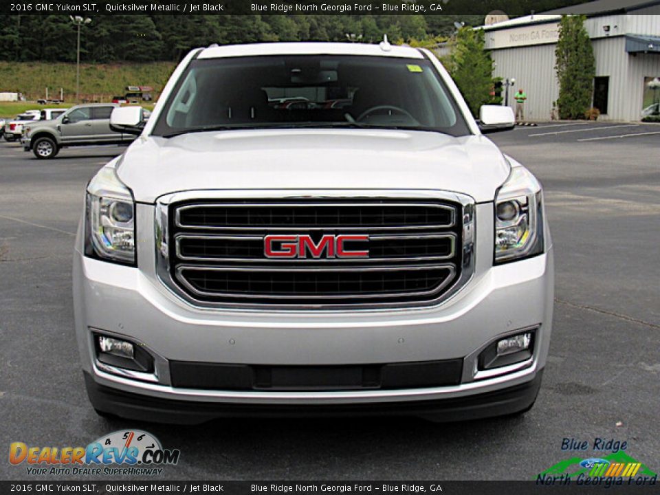 2016 GMC Yukon SLT Quicksilver Metallic / Jet Black Photo #8