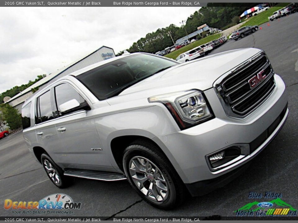 2016 GMC Yukon SLT Quicksilver Metallic / Jet Black Photo #29