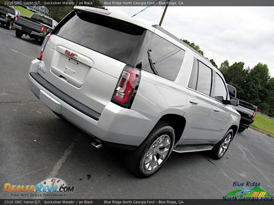 2016 GMC Yukon SLT Quicksilver Metallic / Jet Black Photo #30