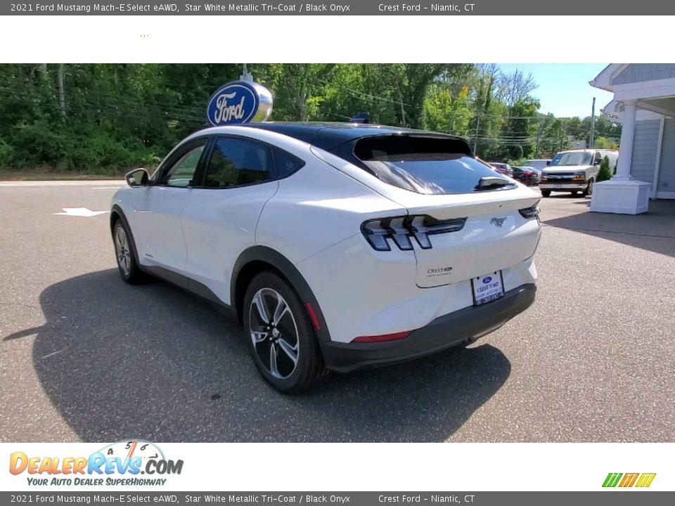 2021 Ford Mustang Mach-E Select eAWD Star White Metallic Tri-Coat / Black Onyx Photo #5
