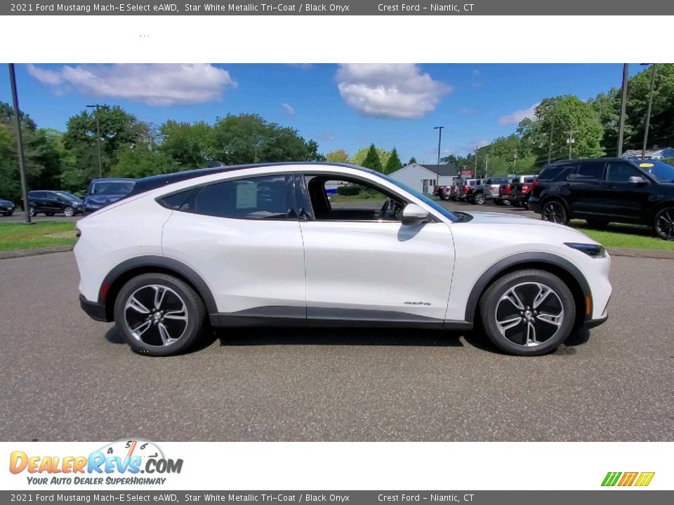 Star White Metallic Tri-Coat 2021 Ford Mustang Mach-E Select eAWD Photo #8
