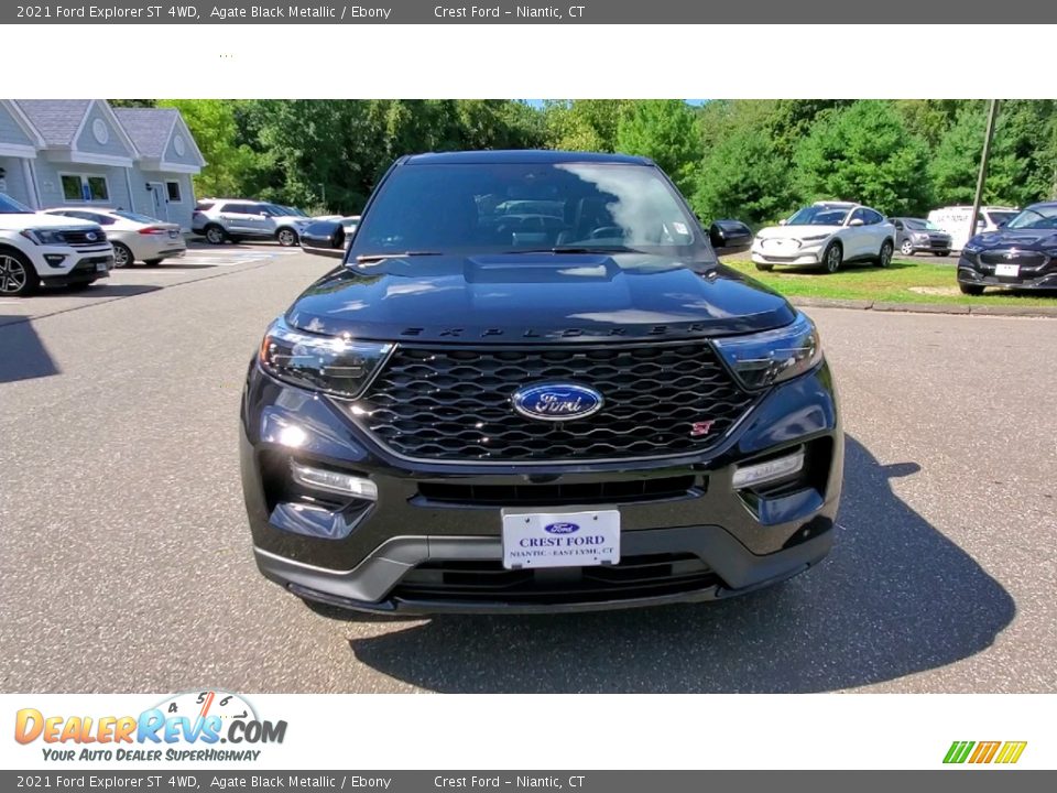 2021 Ford Explorer ST 4WD Agate Black Metallic / Ebony Photo #2