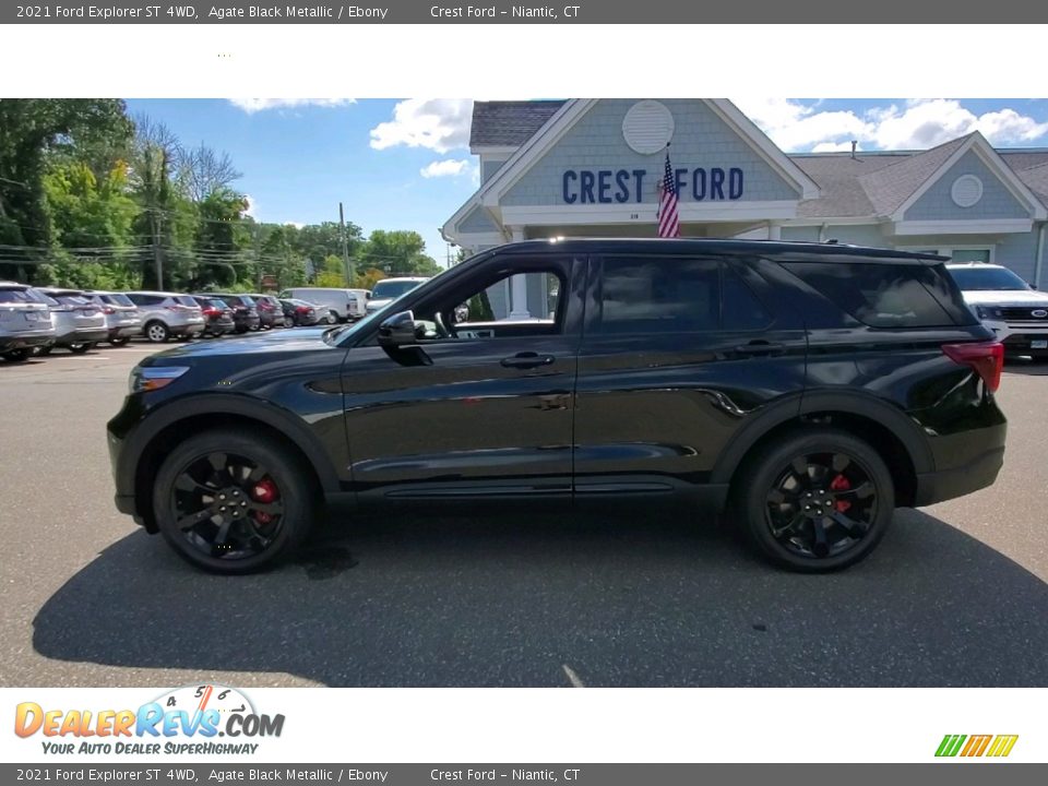 2021 Ford Explorer ST 4WD Agate Black Metallic / Ebony Photo #4