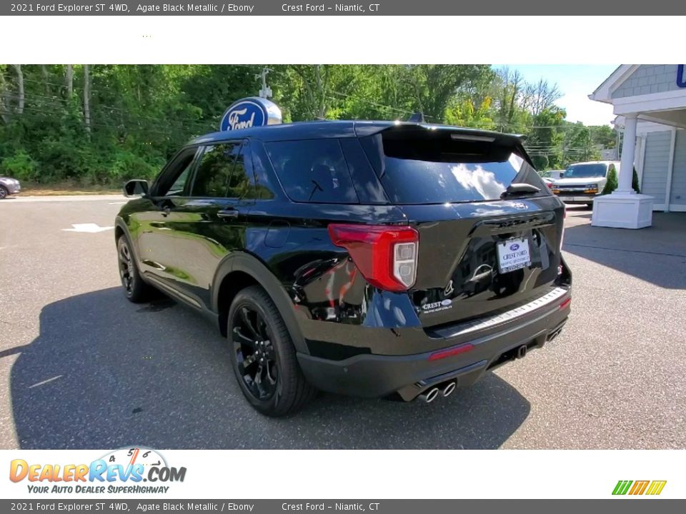 2021 Ford Explorer ST 4WD Agate Black Metallic / Ebony Photo #5