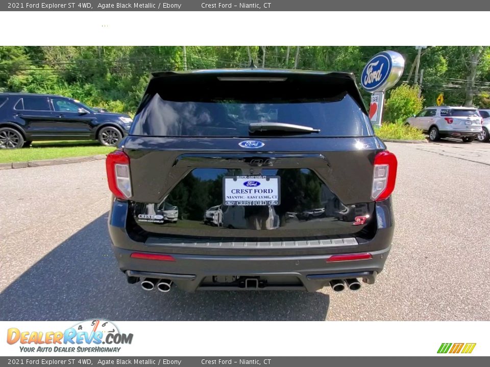 2021 Ford Explorer ST 4WD Agate Black Metallic / Ebony Photo #6