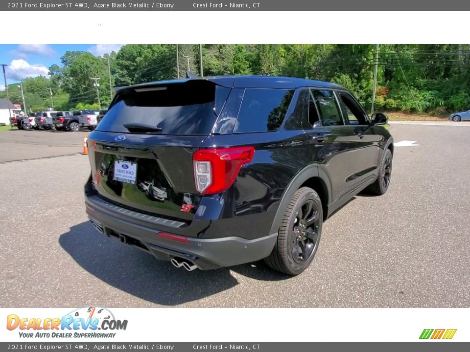 2021 Ford Explorer ST 4WD Agate Black Metallic / Ebony Photo #7