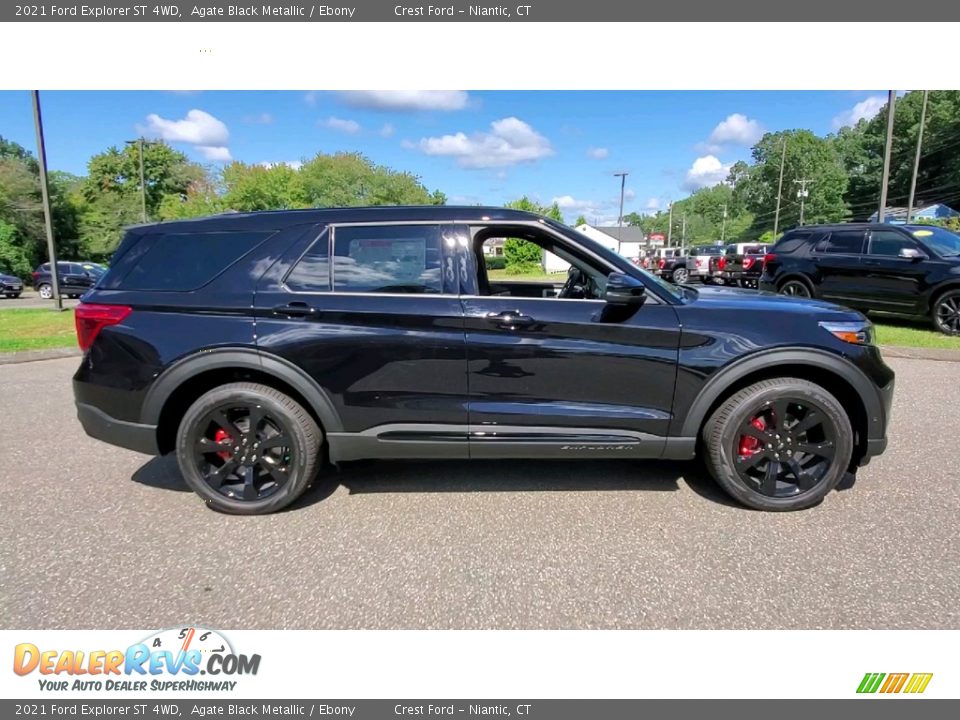 Agate Black Metallic 2021 Ford Explorer ST 4WD Photo #8