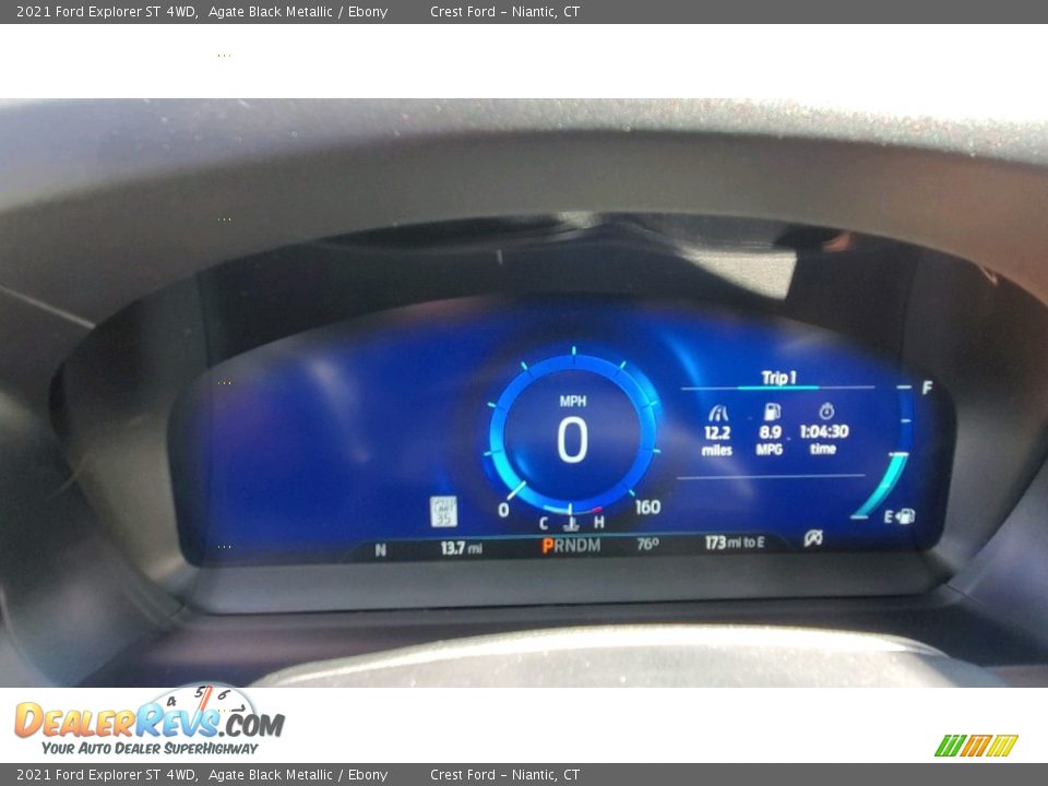 2021 Ford Explorer ST 4WD Agate Black Metallic / Ebony Photo #13