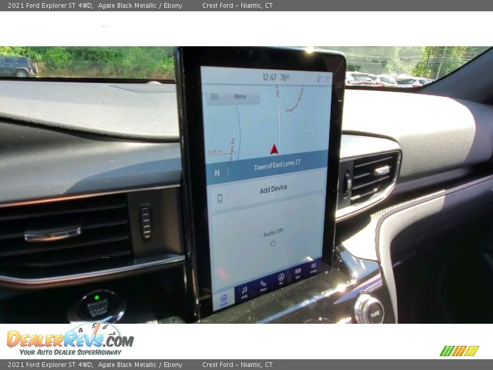 2021 Ford Explorer ST 4WD Agate Black Metallic / Ebony Photo #14