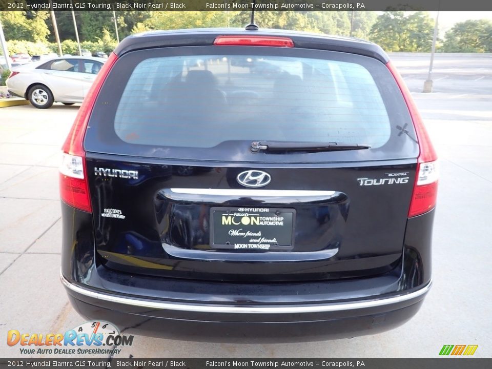 2012 Hyundai Elantra GLS Touring Black Noir Pearl / Black Photo #3