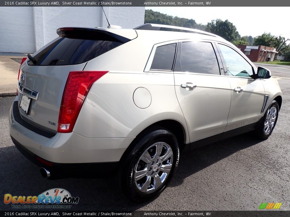 2016 Cadillac SRX Luxury AWD Silver Coast Metallic / Shale/Brownstone Photo #3