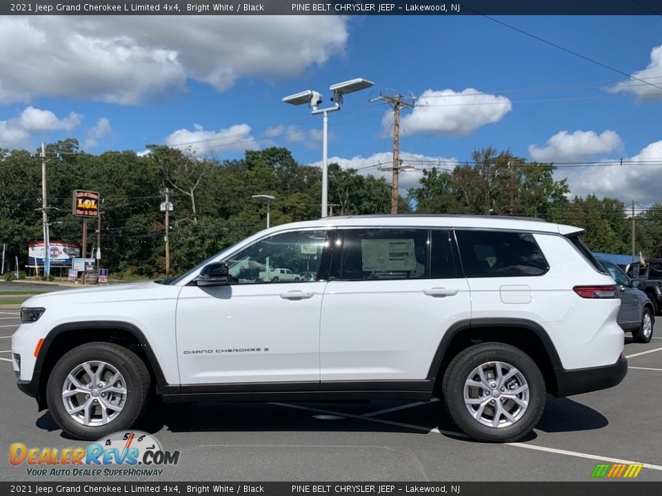 2021 Jeep Grand Cherokee L Limited 4x4 Bright White / Black Photo #3