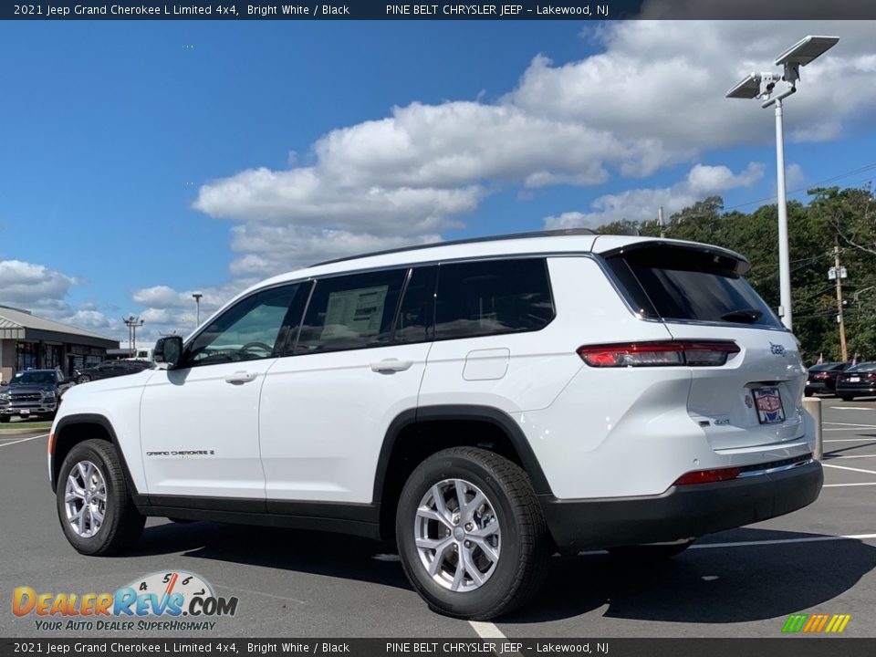 2021 Jeep Grand Cherokee L Limited 4x4 Bright White / Black Photo #4