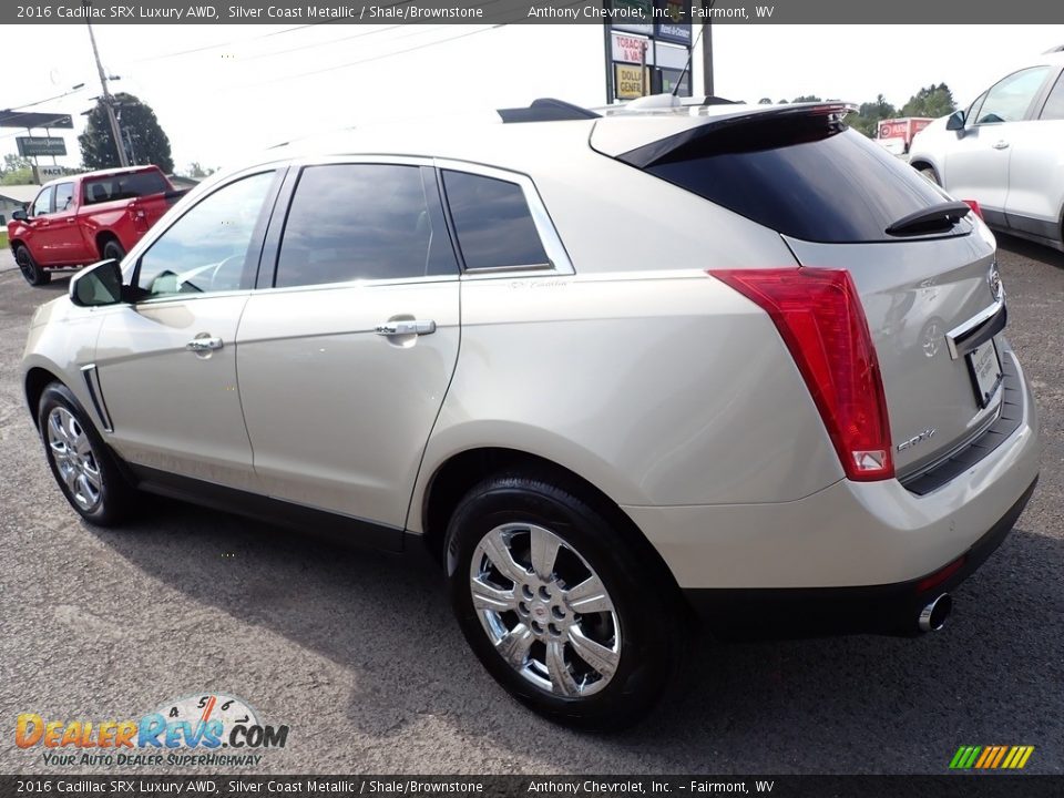 2016 Cadillac SRX Luxury AWD Silver Coast Metallic / Shale/Brownstone Photo #6