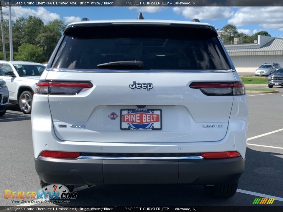 2021 Jeep Grand Cherokee L Limited 4x4 Bright White / Black Photo #5