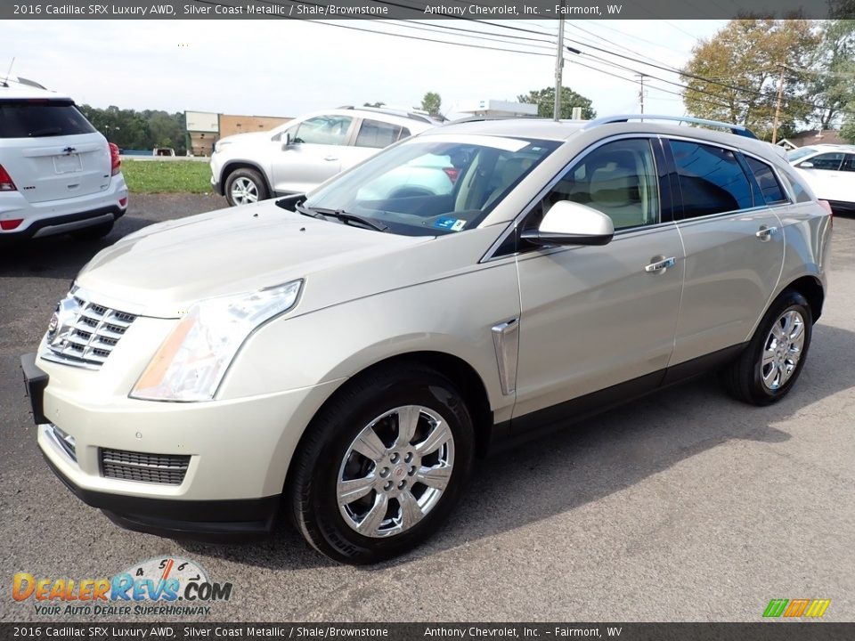 2016 Cadillac SRX Luxury AWD Silver Coast Metallic / Shale/Brownstone Photo #8