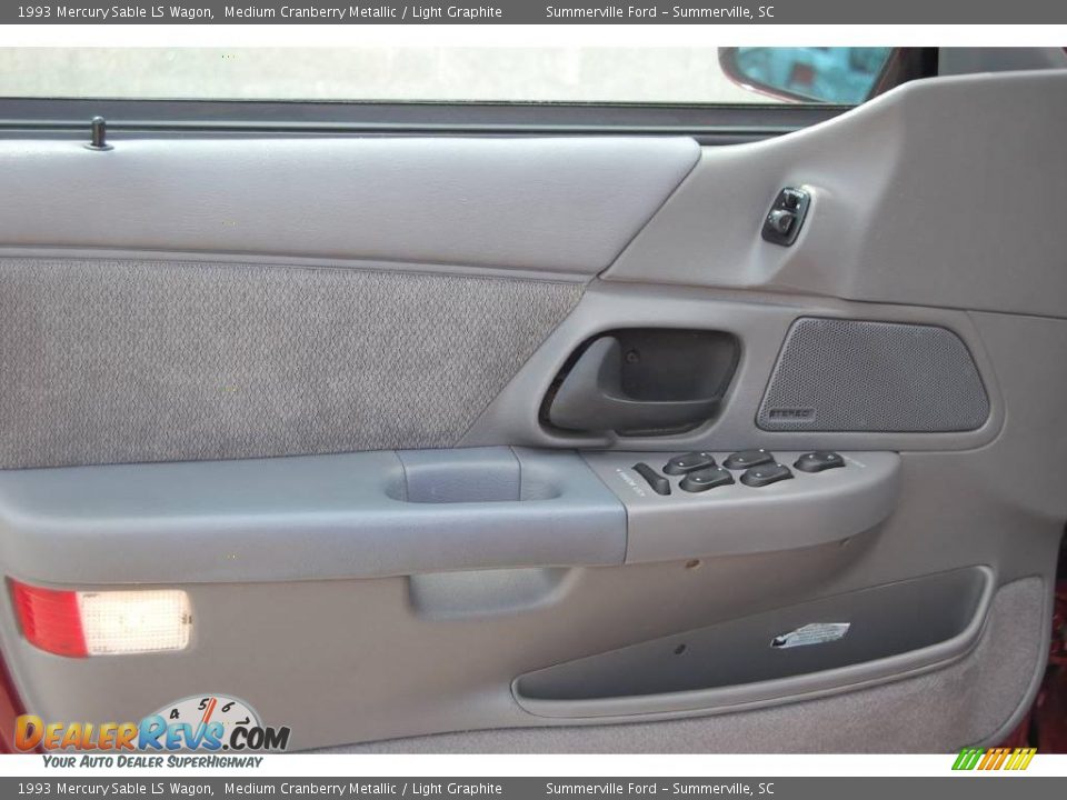 1993 Mercury Sable LS Wagon Medium Cranberry Metallic / Light Graphite Photo #5