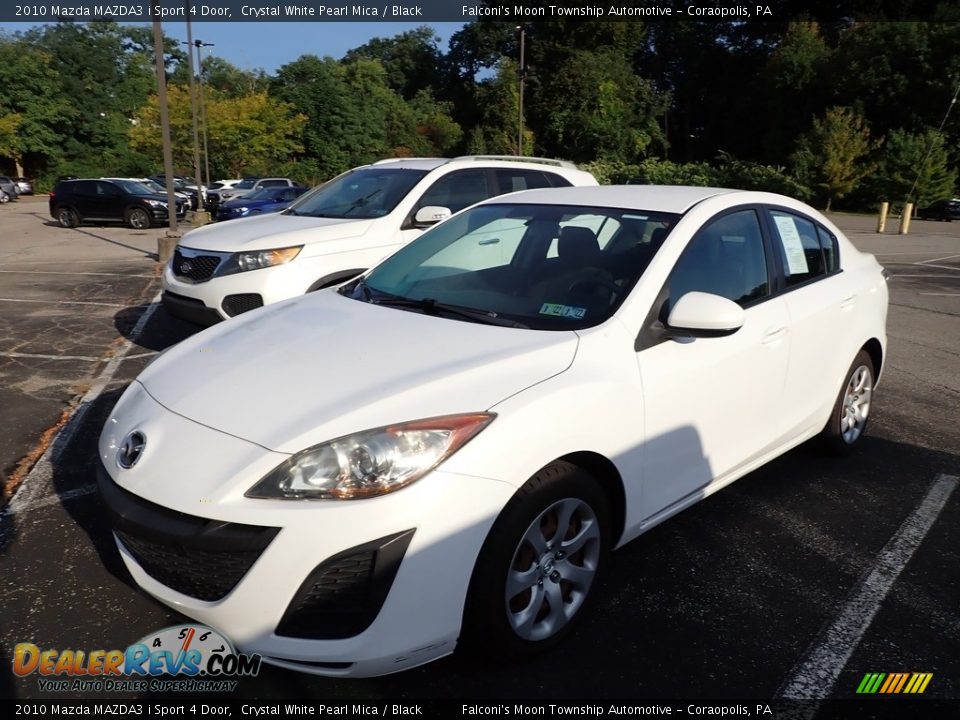 2010 Mazda MAZDA3 i Sport 4 Door Crystal White Pearl Mica / Black Photo #1