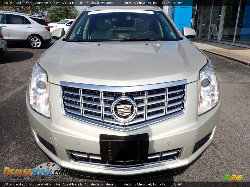 2016 Cadillac SRX Luxury AWD Silver Coast Metallic / Shale/Brownstone Photo #9