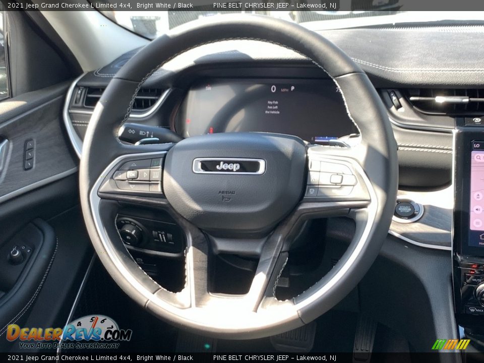 2021 Jeep Grand Cherokee L Limited 4x4 Bright White / Black Photo #8