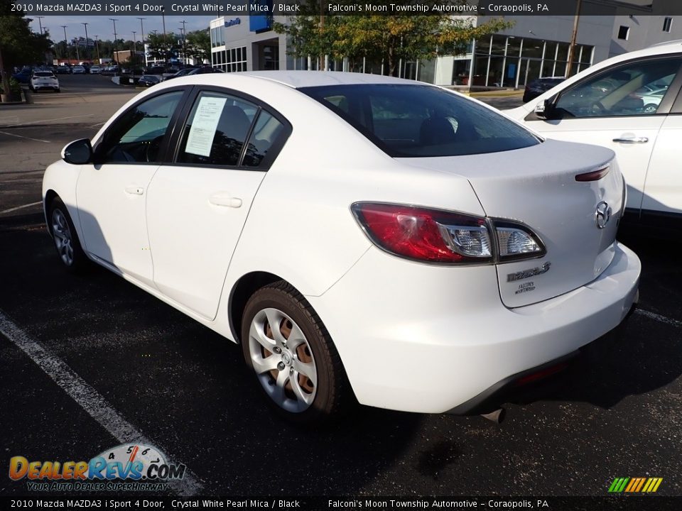 2010 Mazda MAZDA3 i Sport 4 Door Crystal White Pearl Mica / Black Photo #2