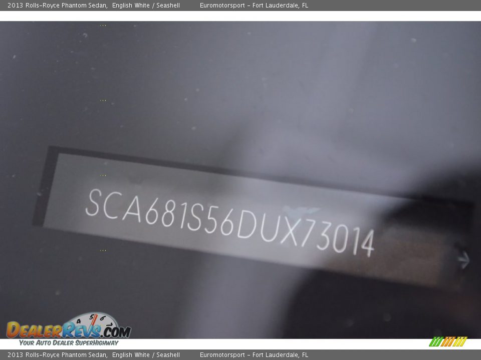 2013 Rolls-Royce Phantom Sedan English White / Seashell Photo #40