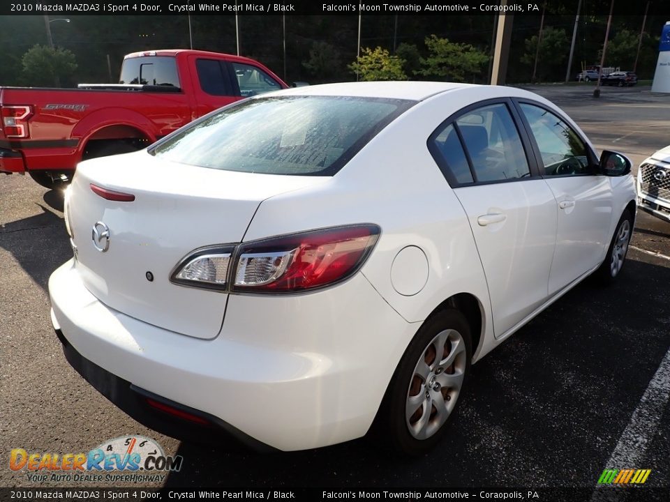 2010 Mazda MAZDA3 i Sport 4 Door Crystal White Pearl Mica / Black Photo #4