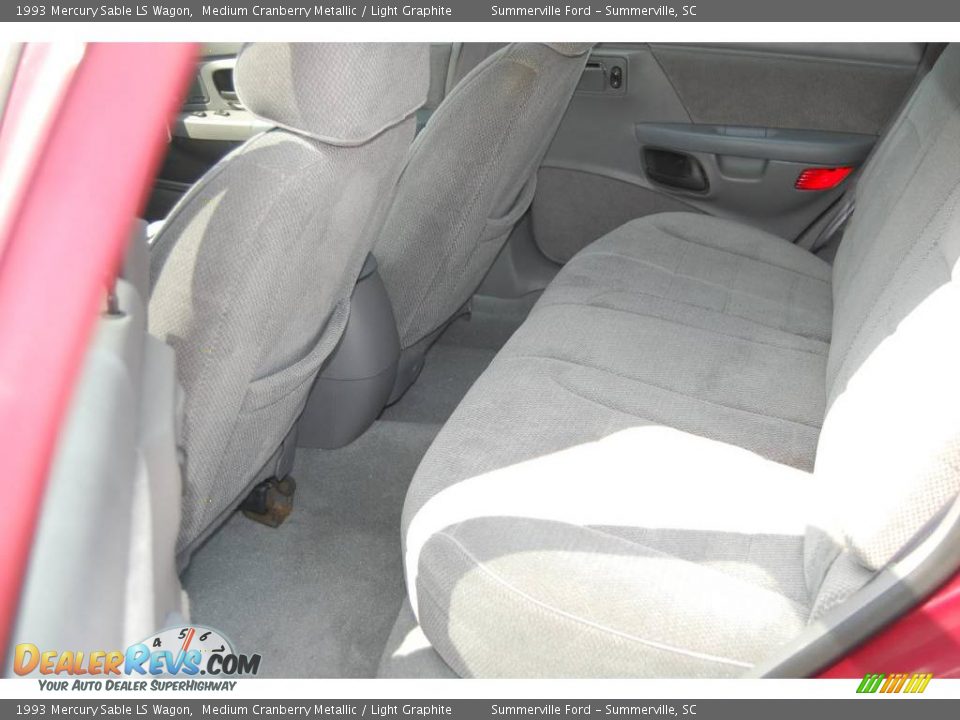 1993 Mercury Sable LS Wagon Medium Cranberry Metallic / Light Graphite Photo #7