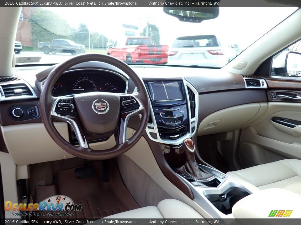 2016 Cadillac SRX Luxury AWD Silver Coast Metallic / Shale/Brownstone Photo #13