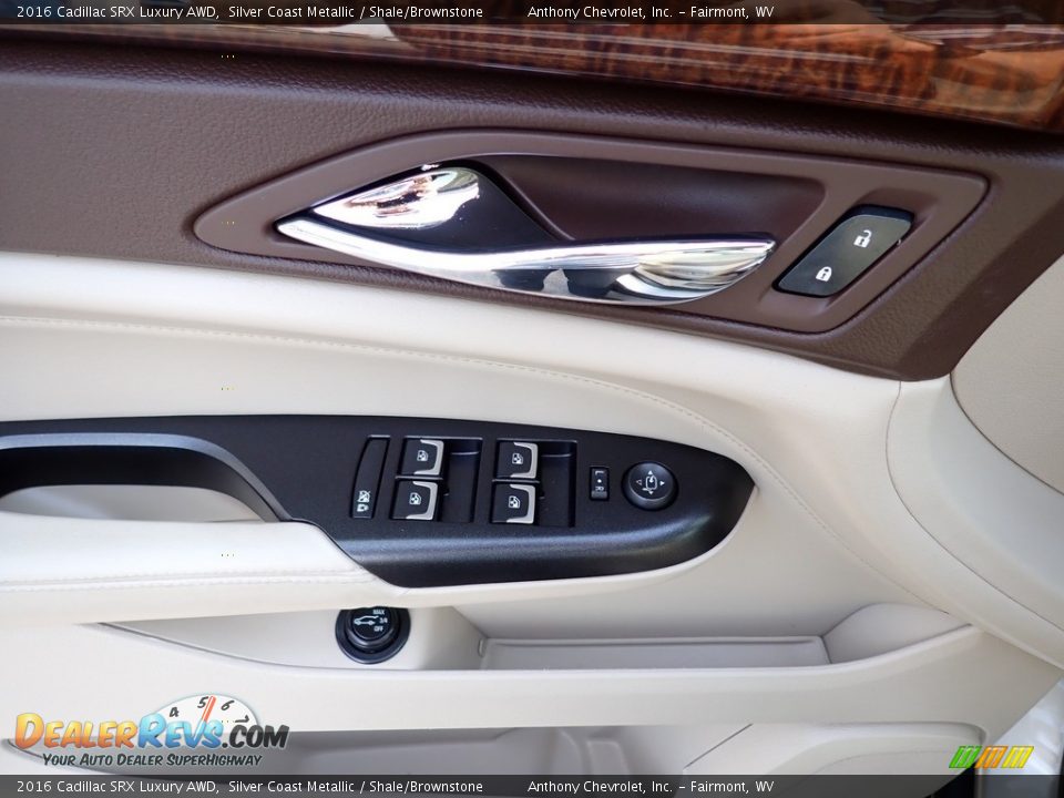 2016 Cadillac SRX Luxury AWD Silver Coast Metallic / Shale/Brownstone Photo #14