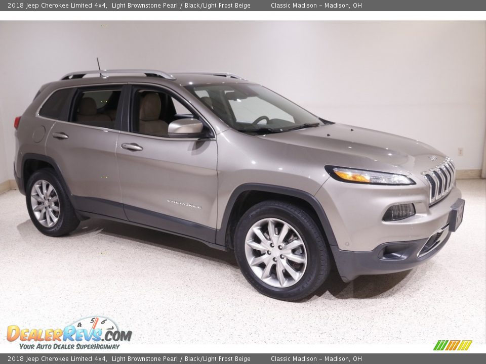 2018 Jeep Cherokee Limited 4x4 Light Brownstone Pearl / Black/Light Frost Beige Photo #1