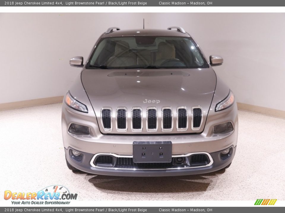 2018 Jeep Cherokee Limited 4x4 Light Brownstone Pearl / Black/Light Frost Beige Photo #2