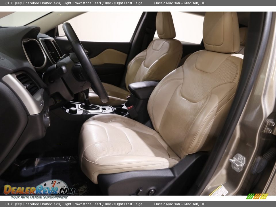 2018 Jeep Cherokee Limited 4x4 Light Brownstone Pearl / Black/Light Frost Beige Photo #5