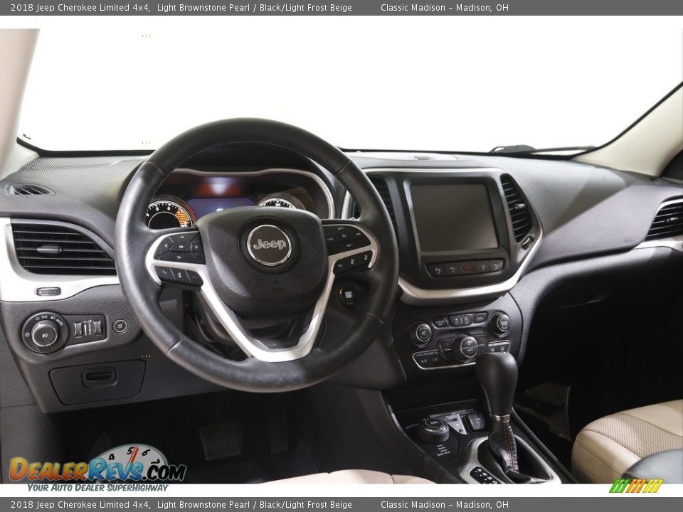2018 Jeep Cherokee Limited 4x4 Light Brownstone Pearl / Black/Light Frost Beige Photo #6