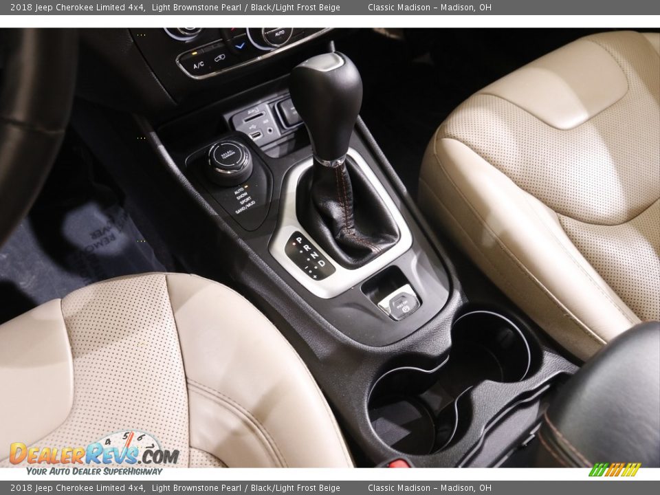 2018 Jeep Cherokee Limited 4x4 Light Brownstone Pearl / Black/Light Frost Beige Photo #15