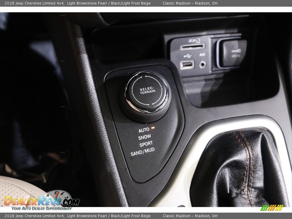 2018 Jeep Cherokee Limited 4x4 Light Brownstone Pearl / Black/Light Frost Beige Photo #16