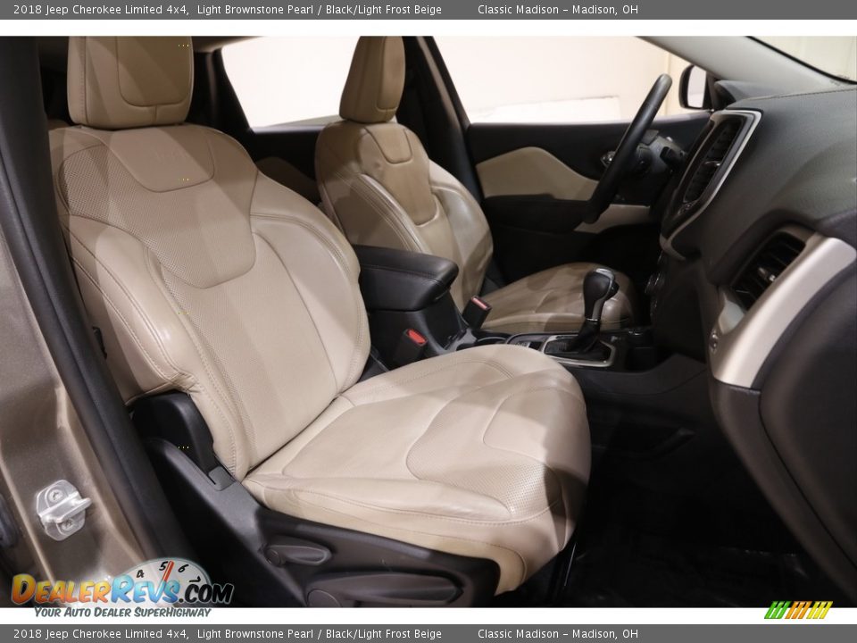 2018 Jeep Cherokee Limited 4x4 Light Brownstone Pearl / Black/Light Frost Beige Photo #18