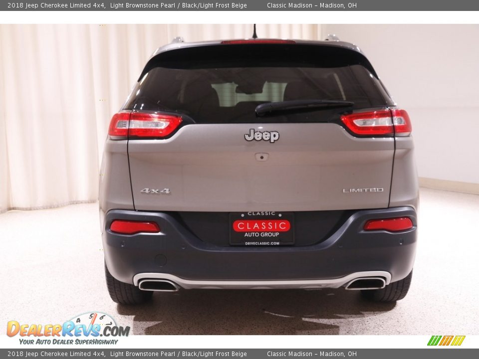 2018 Jeep Cherokee Limited 4x4 Light Brownstone Pearl / Black/Light Frost Beige Photo #21